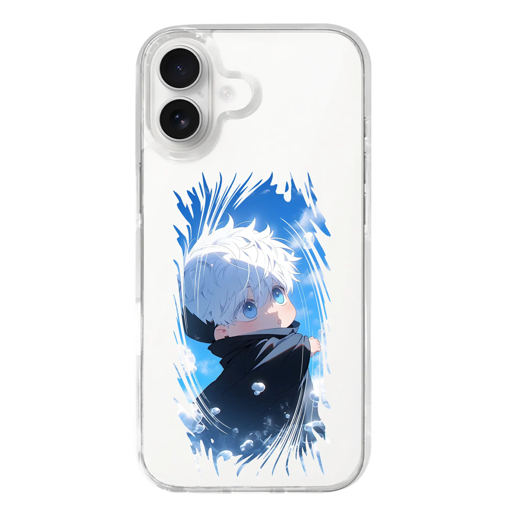 呪術廻戦 グッズ,五条 悟 - iPhone 17シリーズ 透明スマホケース – 薄型・耐衝撃・精密フィット保護カバー